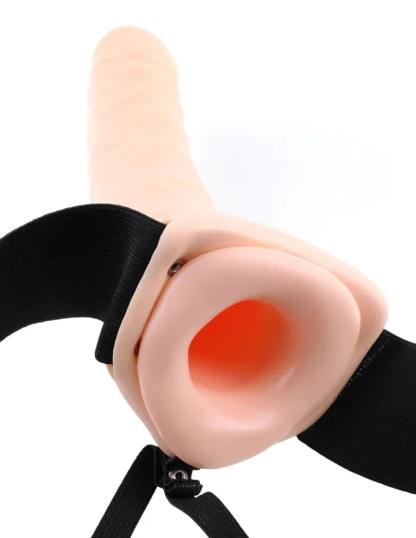 Fetish Fantasy 8 in. Hollow Strap On Black