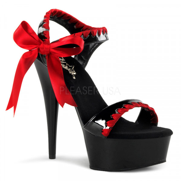 DELIGHT-615 - 6" Stiletto Heel Ankle Strap PF Sandal