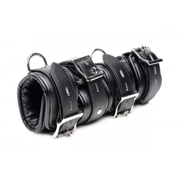 Strict Slave Bondage Shackle Set Black