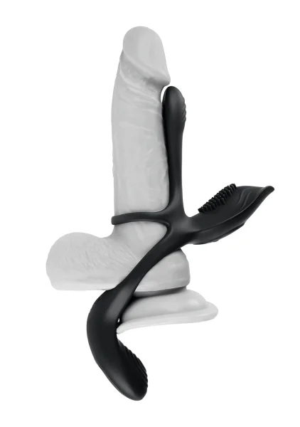 Playboy Pleasure The 3 Way Rechargeable Silicone Multi-Stimulating Cock Ring With Remote