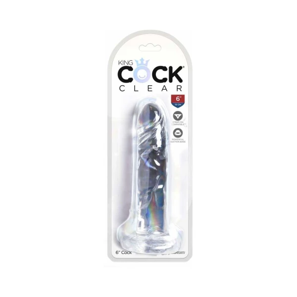 King Cock Clear 6in Cock — image 16 of 16