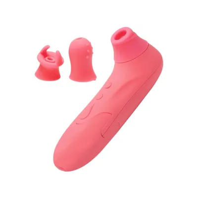 Inmi Shegasm Pro Clitoral Stimulator With Attachments Pink 6 Inch