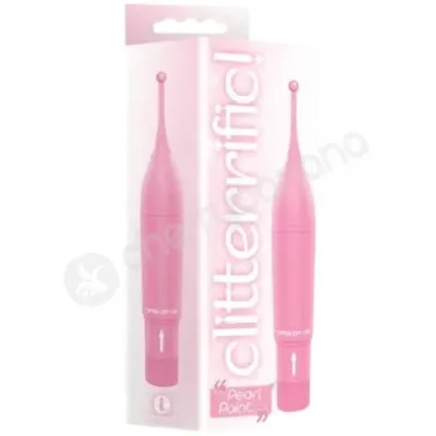 The 9 s Clitterific Pearl Point Pink Clitoral Stimulator Vibe