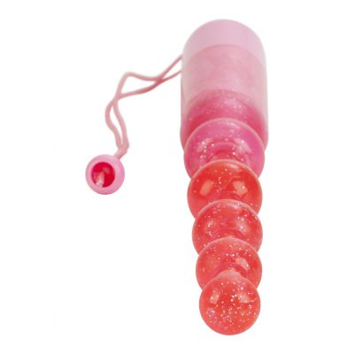 Waterproof Vibrating Pleasure Beads 8482 Pink Anal Butt Plug