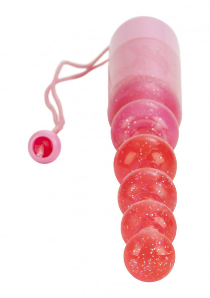 Waterproof Vibrating Pleasure Beads™ - Pink - Anal Butt Plug