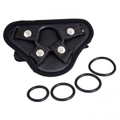Bondara Black Satin Strap On Harness