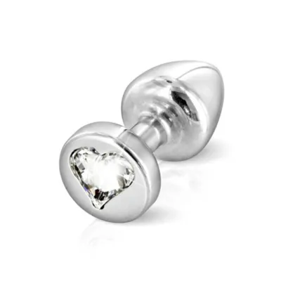 Anni R Heart T2 Butt Plug Silver 30mm