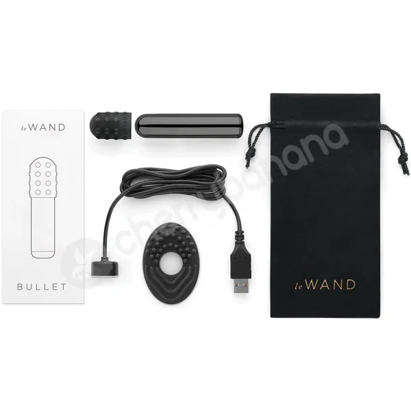 Le Wand Black Chrome 15 Speed Powerful Bullet Vibrator