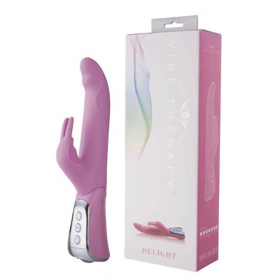 Delight Rabbit Vibrator Pink 9 Inch