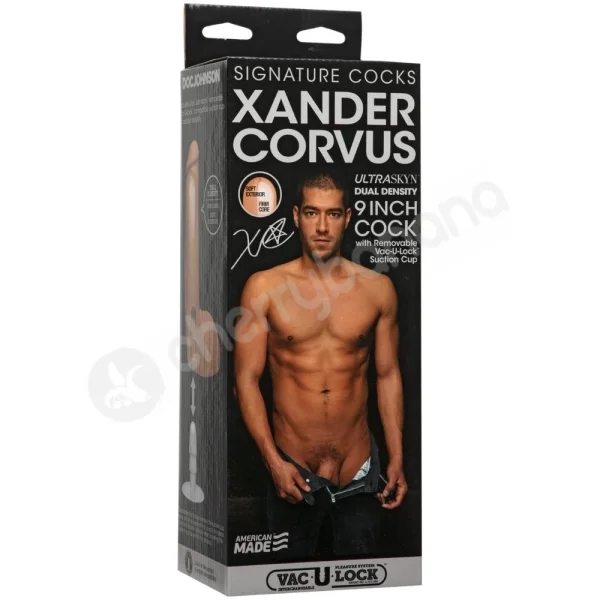 Signature Cocks Xander Corvus 9" Ultraskyn Penis Dildo With Vac-U-Lock Suction Cup