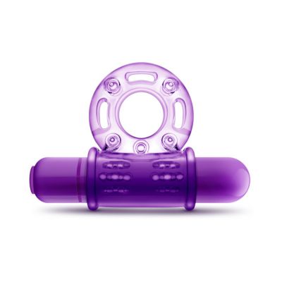 Play With Me Couples Play Vibrating Cockring Purple