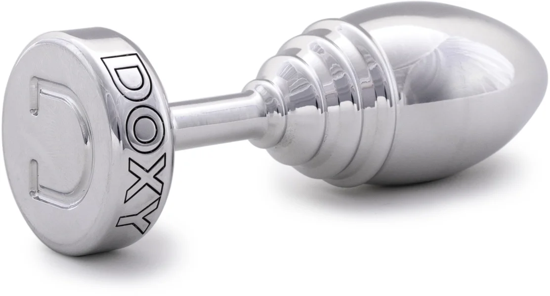 Ribbed Metal Butt Plug