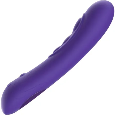 KIIROO Pearl 3 Silicone USB Rechargeable Waterproof Interactive G Spot Vibrator Purple