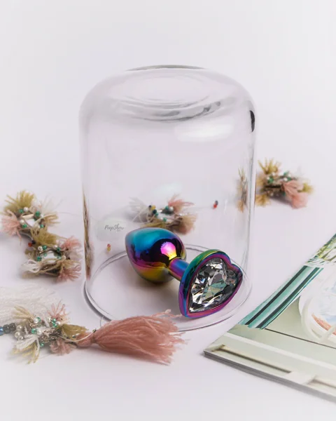 Rear Assets Multi-Color + Gem Heart Anal Plug by NS — image 4 of 9
