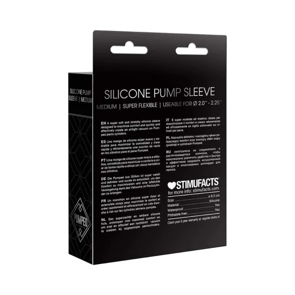 Pumped - Silicone Pump Sleeve Medium - Black — image 11 of 15