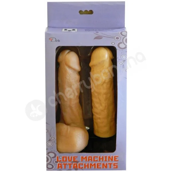 Flesh Double Penetration Dildos Sex Machine Attachment