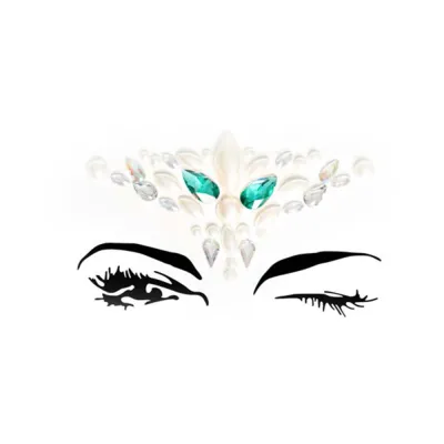 Sirene Adhesive Face Jewels Sticker 6pk