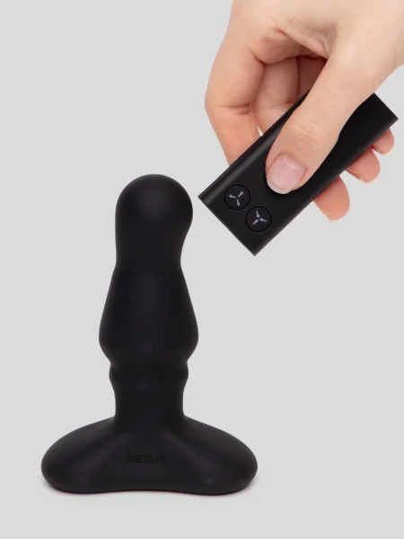 Nexus Bolster Remote Control Rechargeable Butt Plug with Inflatable Tip
