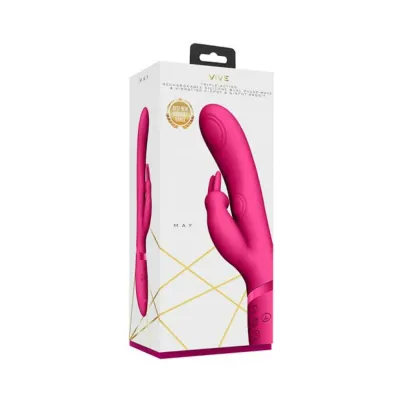 Vive May Dual Pulse wave Vibrating C spot G spot Rabbit Pink