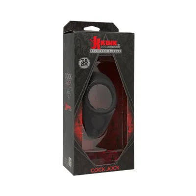 Kink Cock Jock Vibrating Silicone C ring 38mm Black