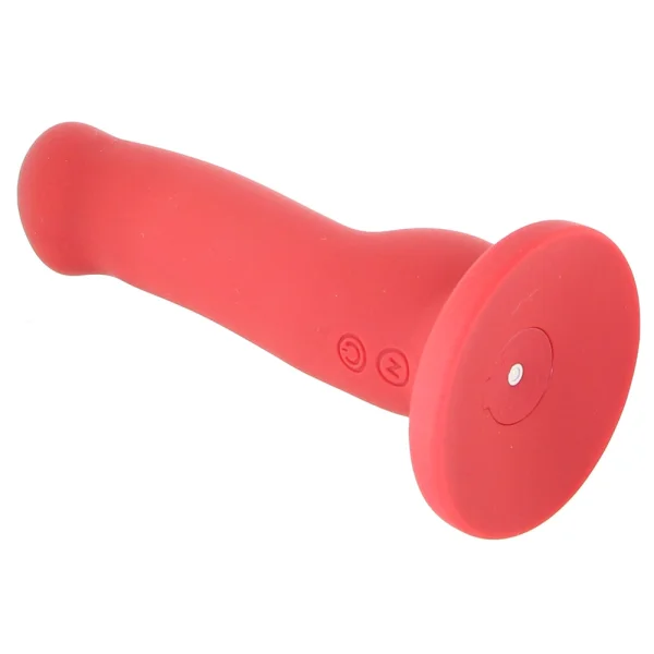 Impressions Las Vegas Rechargeable Waterproof Silicone Suction Cup Vibrator By Blush - Crimson