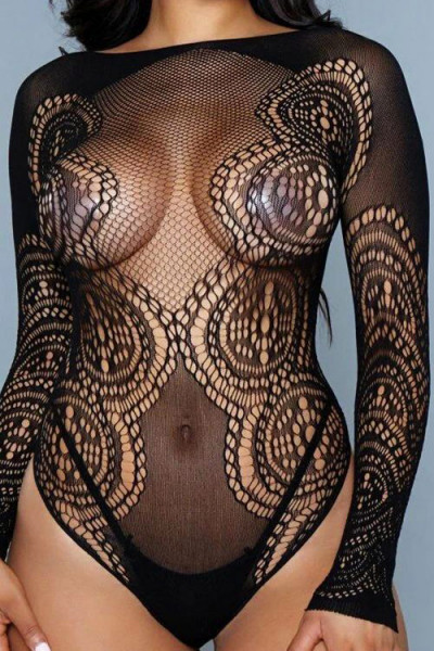 Be Wicked I Got This Feeling Circular Lace Bodystocking