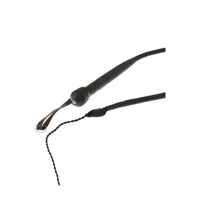 Bound X Weighted Handle Saddle Leather Whip