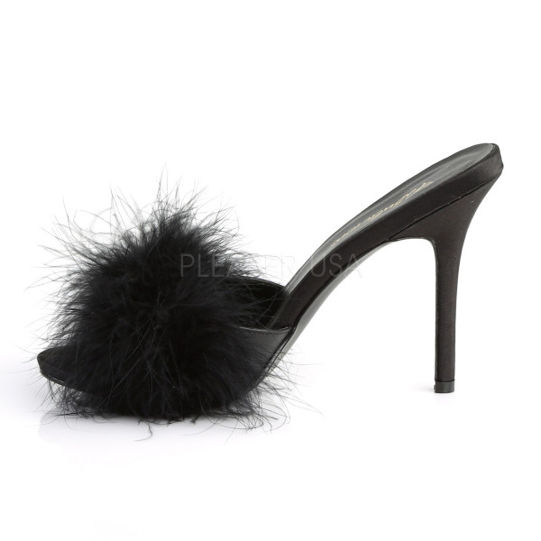 4 inches Heel Marabou Slipper — image 11 of 16