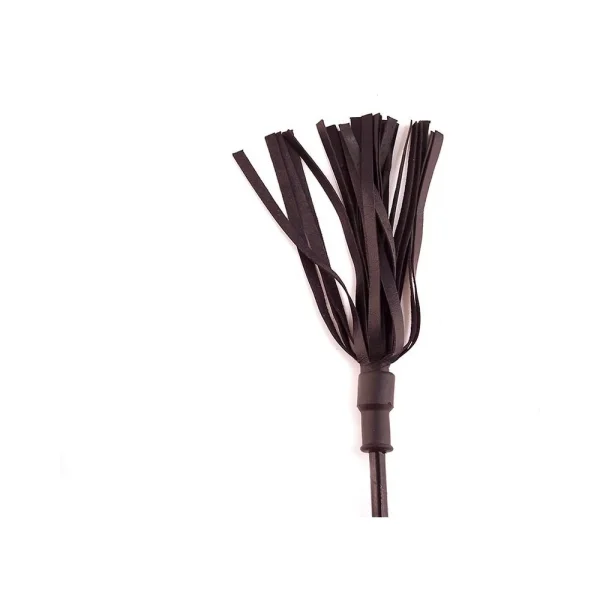 Rouge Leather Wooden Handle Riding Crop Black — image 7 of 7
