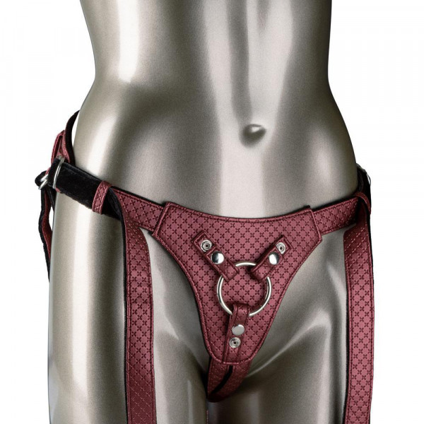 Her Royal Harness the Regal Queen Red Strap-On Harness