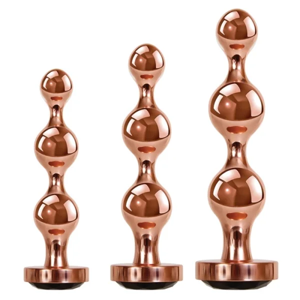 Gold Digger Set, 3-Pack Metal Anal Beads