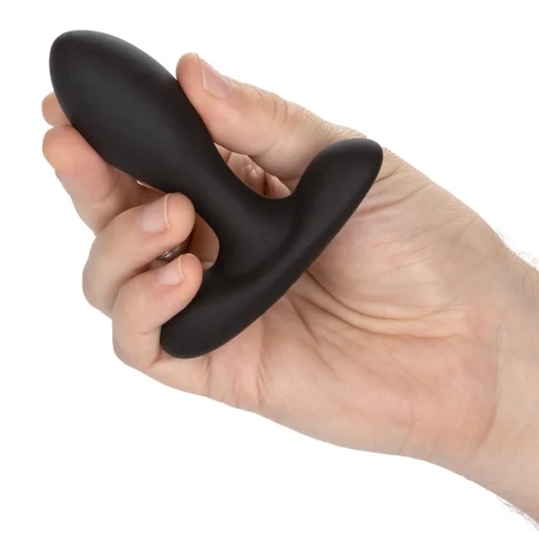 Eclipse Slender Probe Silicone Vibrating Anal Probe by CalExotics - Black