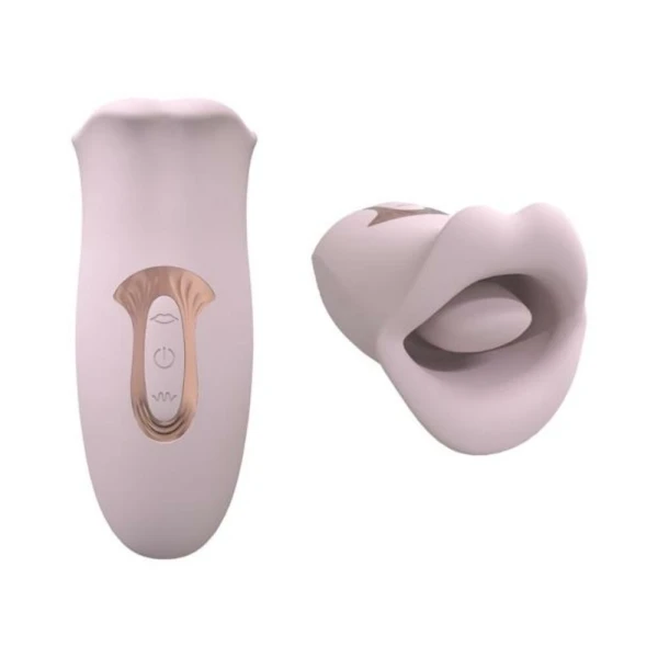 Clitoral Stimulation: Loveline Kiss 10 Speed Suction And Vibrating Mouth Silicone Rechargeable Waterproof Pink