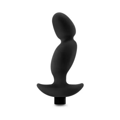 Blush Anal Adventures Platinum Silicone Vibrating Prostate Massager 04 Black