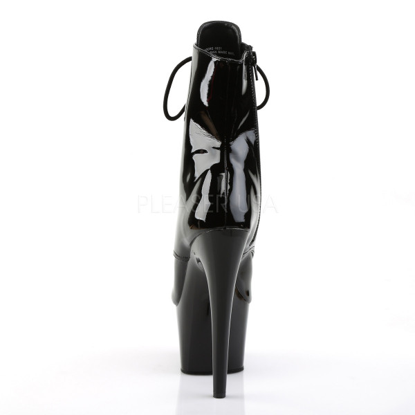 $7 inches Heel, 2 3/4 inches PF Peep Toe Lace-Up Ankle Boot, Side Zip — image 12 of 12