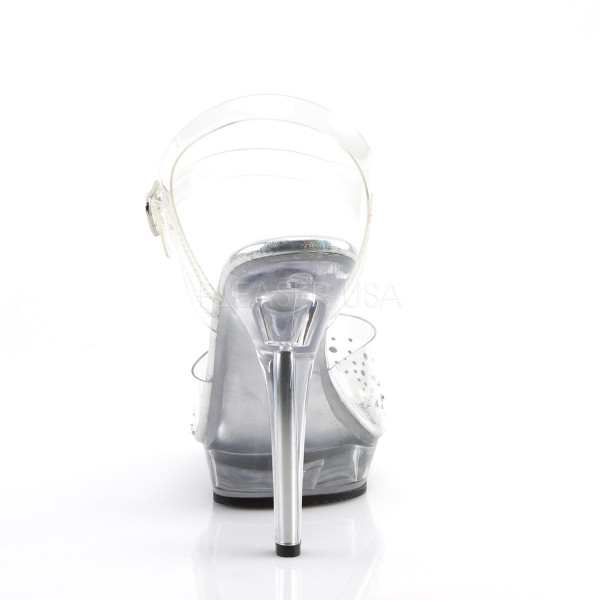 5 inches Heel, 3/4 inches PF Ankle Strap Sandal W/ RS — image 4 of 4