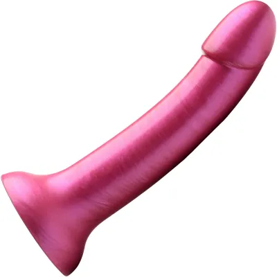 Strap U G Tastic Silicone 7 G Spot Dildo With Suction Cup Base Metallic Pink