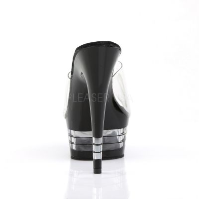 DELIGHT 601LN 6 Stiletto Heel Lined Platform Slide