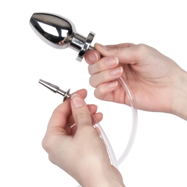 Torment Watersports Stainless Steel Penis Plug to Butt Plug
