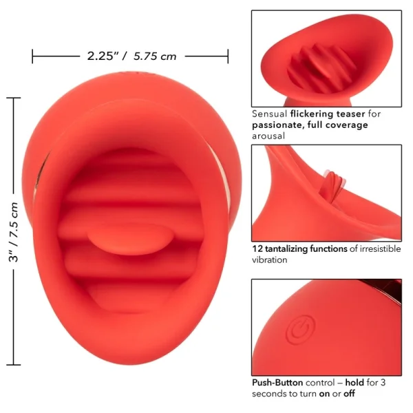 French Kiss Charmer Vibrating Silicone Clitoral Stimulator by CalExotics