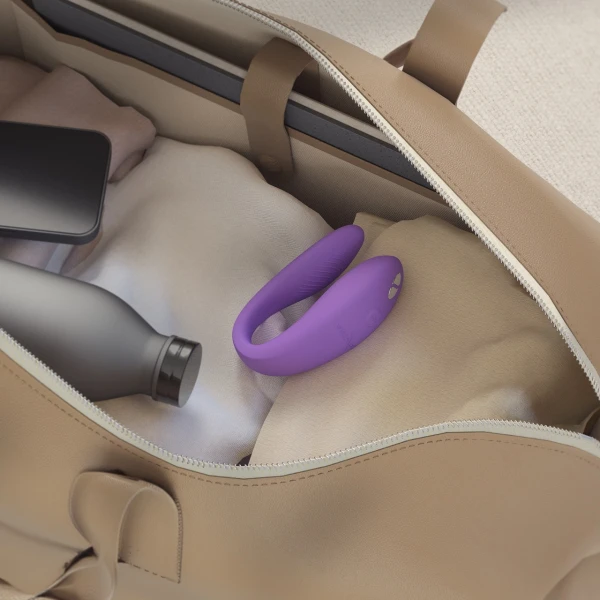 We-Vibe Sync Go App Enabled Waterproof Rechargeable Couples Vibrator - Purple