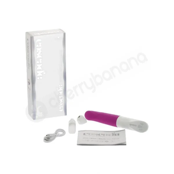 Cascade Ripple Pink Self Lubricating Vibrator