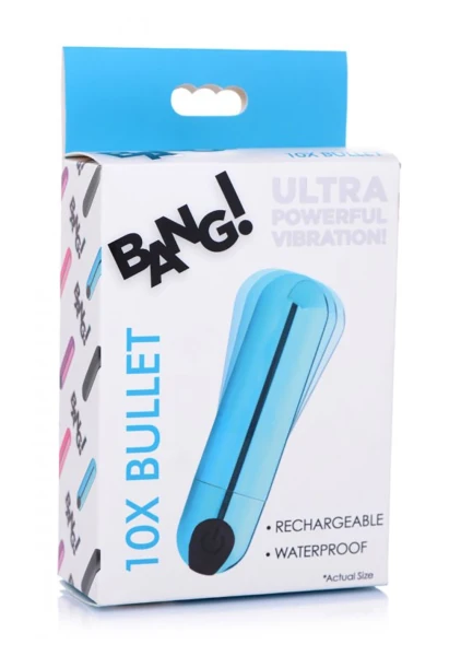 10X Rechargeable Vibrating Metallic Bullet