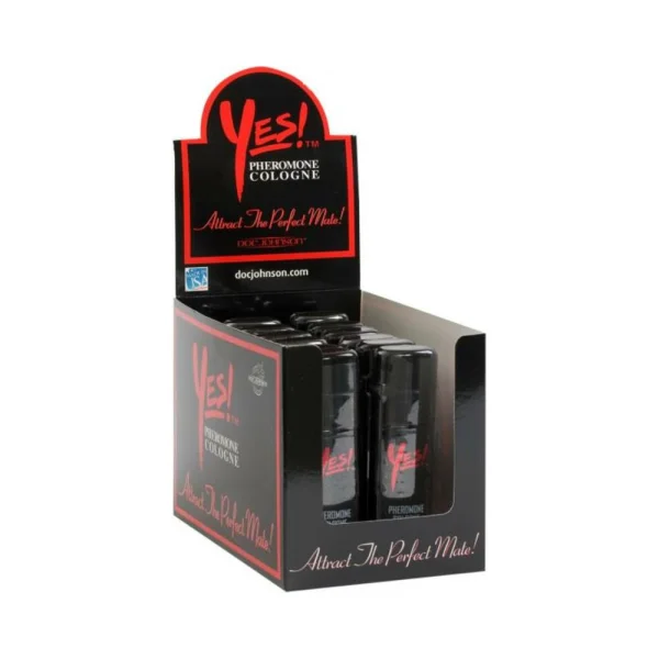 Yes! Pheromone Cologne Counter Display Of 12