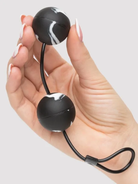 Oscillating Textured Duo Ben Wa Balls 2.4oz