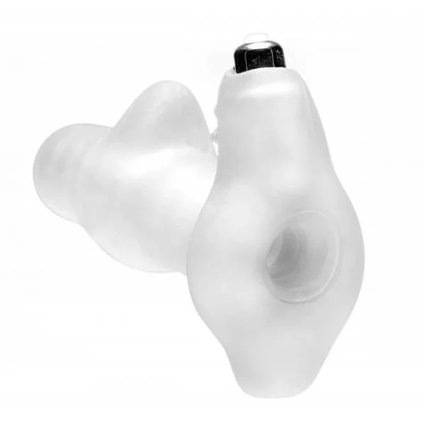 Fill Her Up Vibe Tunnel With Clit Stimulator