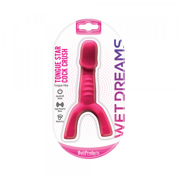 Wet Dreams Tongue Star Cock Crush Vibe With Penis Pink