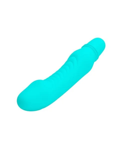 Stev Vibrating Dildo - 5.3 Inch - Turquoise