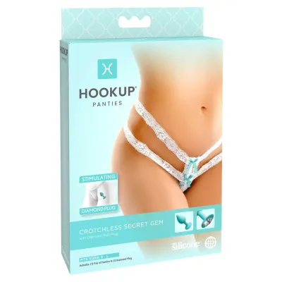 Pipedream Products Hookup Panties Crotchless Secret Gem