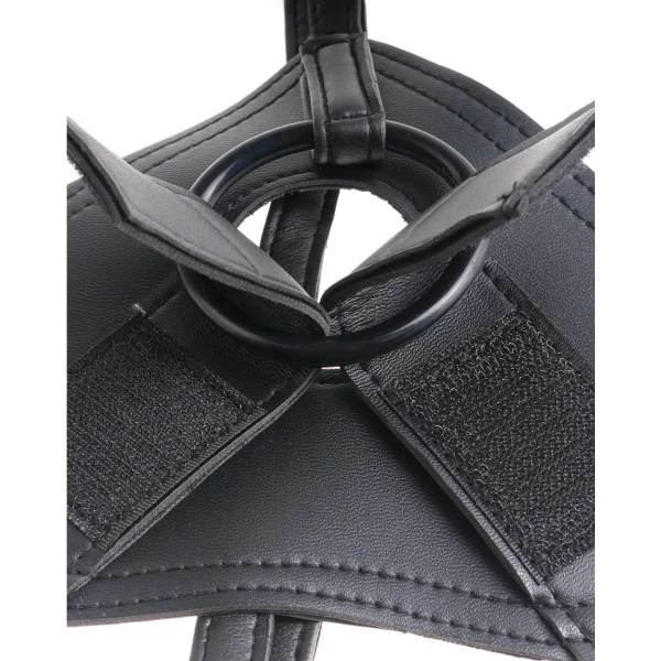 King Cock Strap-on Harness With 8 Inch Cock - Brown